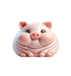 ピンクぶた太りすぎてダイエット（個別スタンプ：2）