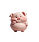 ピンクぶた太りすぎてダイエット（個別スタンプ：12）