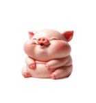 ピンクぶた太りすぎてダイエット（個別スタンプ：20）