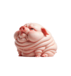 ピンクぶた太りすぎてダイエット（個別スタンプ：25）