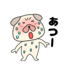 【夏】パグ犬のぱーちゃん84（個別スタンプ：3）