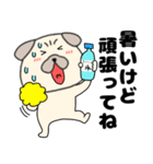 【夏】パグ犬のぱーちゃん84（個別スタンプ：12）