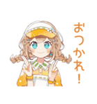 深夜シフトの★お疲れウェイトレス（個別スタンプ：2）