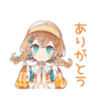 深夜シフトの★お疲れウェイトレス（個別スタンプ：3）