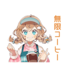 深夜シフトの★お疲れウェイトレス（個別スタンプ：6）