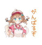 深夜シフトの★お疲れウェイトレス（個別スタンプ：10）