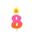 誕生日ケーキとろうそく（個別スタンプ：8）