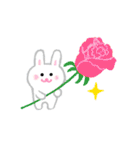 おめでとうセット うさぎリスねずみ（個別スタンプ：7）