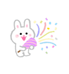 おめでとうセット うさぎリスねずみ（個別スタンプ：13）