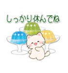 ずっと使える♪ちびころにゃんと夏スイーツ（個別スタンプ：19）