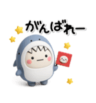 ず～っと使える♡さめの着ぐるみのスタンプ（個別スタンプ：14）