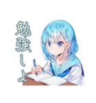 女子高生★テスト期間あるある（個別スタンプ：5）