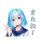 女子高生★テスト期間あるある（個別スタンプ：11）
