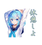 女子高生★テスト期間あるある（個別スタンプ：22）