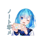 女子高生★テスト期間あるある（個別スタンプ：23）