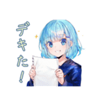 女子高生★テスト期間あるある（個別スタンプ：27）