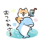ほんわかしばいぬと水族館（個別スタンプ：5）