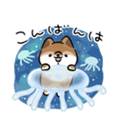 ほんわかしばいぬと水族館（個別スタンプ：16）