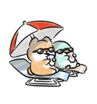 ほんわかしばいぬと水族館（個別スタンプ：40）