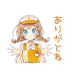 腹黒ウェイトレスのアイドル接客♡（個別スタンプ：3）