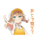 腹黒ウェイトレスのアイドル接客♡（個別スタンプ：5）