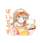 腹黒ウェイトレスのアイドル接客♡（個別スタンプ：16）