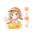 腹黒ウェイトレスのアイドル接客♡（個別スタンプ：21）
