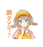腹黒ウェイトレスのアイドル接客♡（個別スタンプ：37）