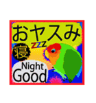 楽しむコザクラインコ（個別スタンプ：40）