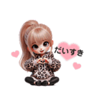 ずっと使える✨豹柄ギャルの日常(再販)（個別スタンプ：3）