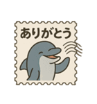 海のいきもの 切手スタンプ（個別スタンプ：5）