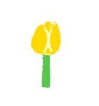 お洒落なチューリップの着せかえ花束（個別スタンプ：6）