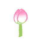 お洒落なチューリップの着せかえ花束（個別スタンプ：16）