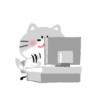 ほぼ文字無し日々の暮らし 猫（個別スタンプ：26）