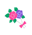 バラの花束着せかえセット（個別スタンプ：5）