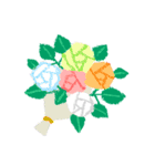 バラの花束着せかえセット（個別スタンプ：9）