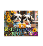 続・ぼくはシーズーです【夏の言葉多め】（個別スタンプ：19）