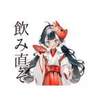 酔いどれ巫女さんのグチ聞き★和風（個別スタンプ：11）