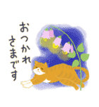 夏の挨拶、猫と花いっぱい（個別スタンプ：19）