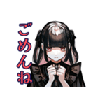 病気で弱ってる地雷系女子♡（個別スタンプ：13）