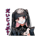 病気で弱ってる地雷系女子♡（個別スタンプ：14）