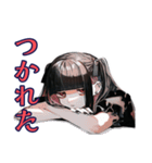 病気で弱ってる地雷系女子♡（個別スタンプ：35）