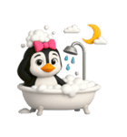 かわいいペンギンのリサ3（個別スタンプ：4）
