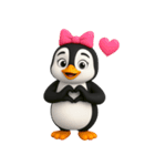 かわいいペンギンのリサ3（個別スタンプ：11）