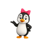かわいいペンギンのリサ3（個別スタンプ：12）