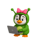かわいいペンギンのリサ3（個別スタンプ：18）