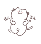 語彙力ないネコのスタンプ 幸せがいっぱい（個別スタンプ：6）