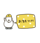 ゆるくて可愛い白い鳥。夏。（個別スタンプ：24）