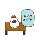 ゆるくて可愛い白い鳥。夏。（個別スタンプ：39）