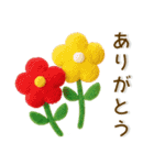 お花❤️かわいい立体スタンプ（個別スタンプ：7）